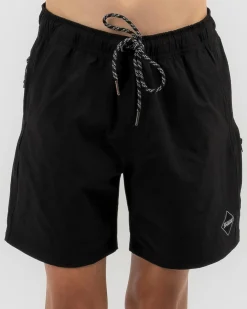 Shorts & Bottoms*Skylark Boys' Xpedition Elastic Waist Shorts Black