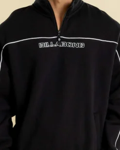 Hoodies & Sweatshirts*Billabong Bracket 1/4 Zip Sweatshirt Black
