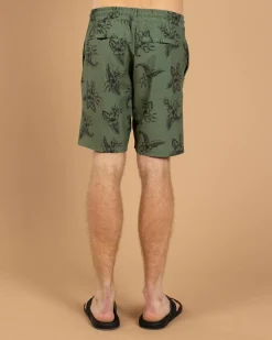 Shorts & Bottoms*Jacks Bramble Elastic Waist Shorts Dark Olive