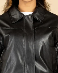 Jackets & Coats*Ava And Ever Brando Faux Leather Jacket Black