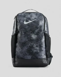 Bags*Nike Brasilia 9.5 Camo Backpack Iron Grey/black (Light Smoke Grey)