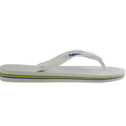 Flip Flops & Sandals*Havaianas Brazil Logo Thongs White