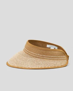 Headwear*Mooloola Brazil Visor Coconut/white