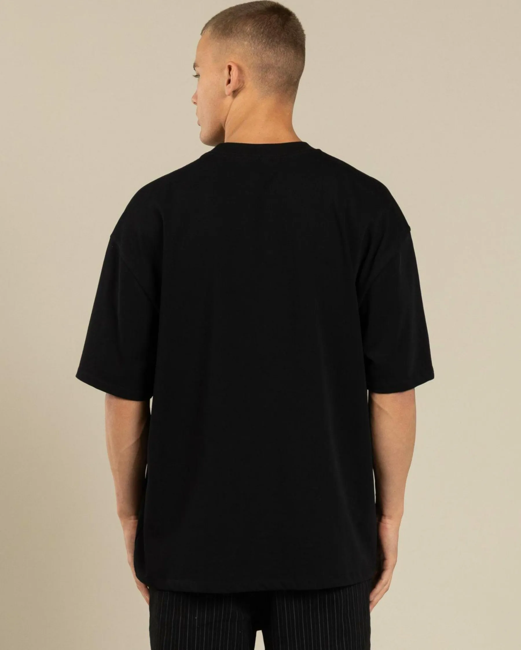 Tops & T-Shirts*Threadheads Breakfast Coffee Oversized T-Shirt Black