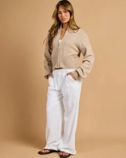 Hot Briana Zip Knit Jumper Women Knitwear|Jumpers & Hoodies