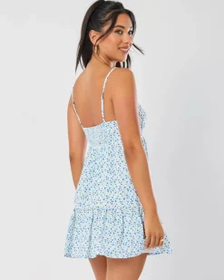 Dresses*Mooloola Brielle Dress White/blue Floral