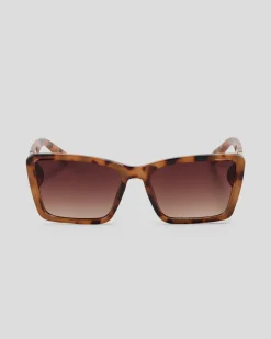Sunglasses*Indie Eyewear Brielle Sunglasses Milky Tort/gd Brn