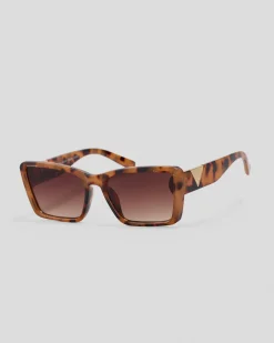 Sunglasses*Indie Eyewear Brielle Sunglasses Milky Tort/gd Brn
