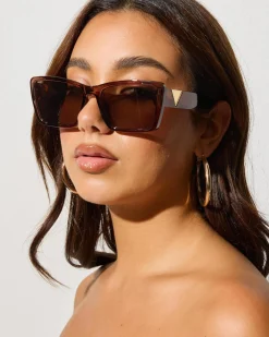 Sunglasses*Indie Eyewear Brielle Sunglasses Dk Brn/brn