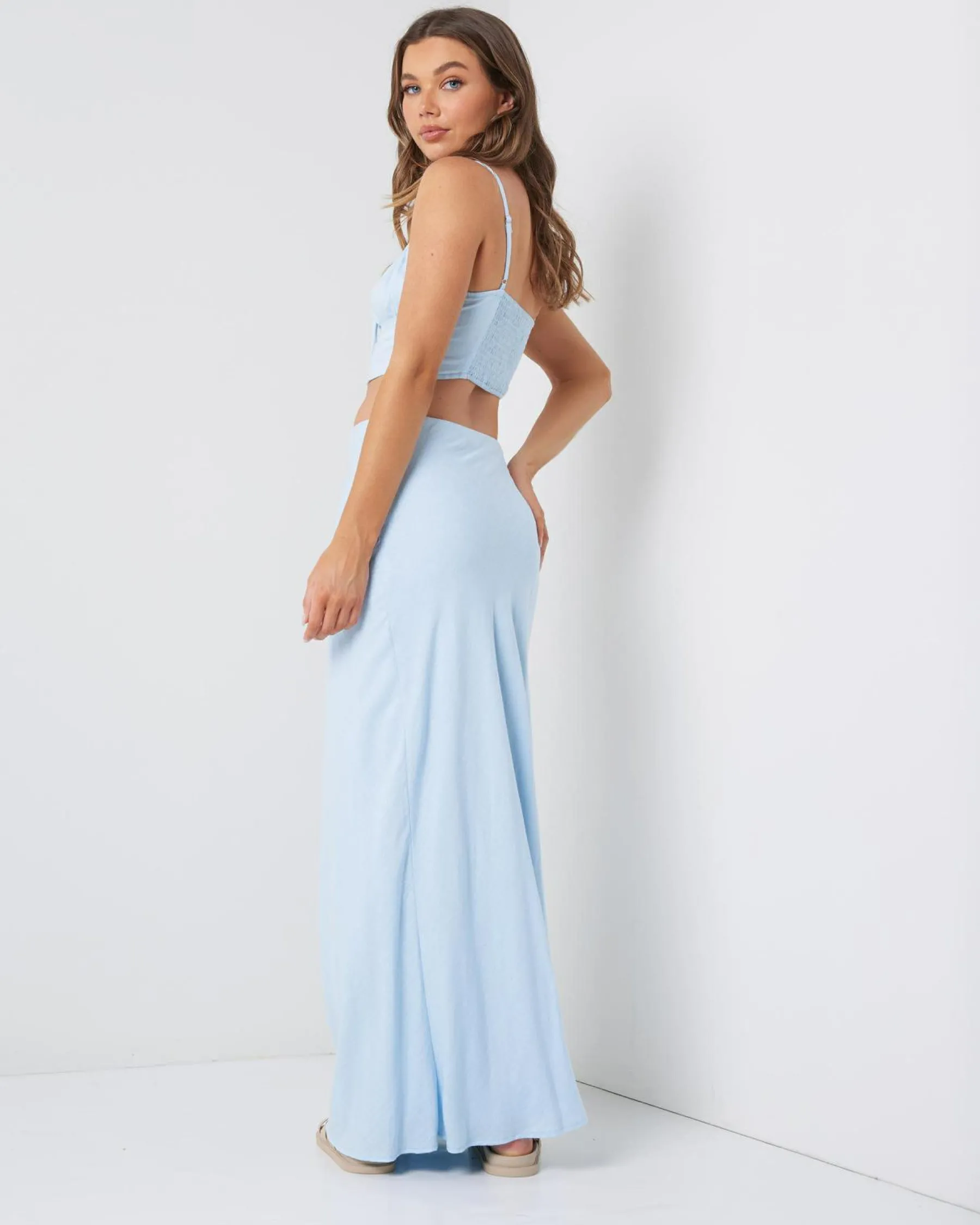 Clearance Brighton Hawaii Maxi Skirt Women Sets|Linen Blend