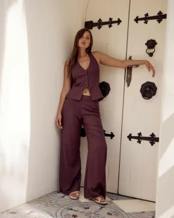 Discount Brighton Hawaii Pants Women Sets|Linen Blend