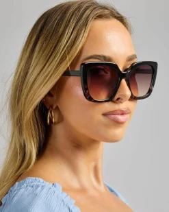 Sunglasses*Indie Eyewear Brighton Sunglasses Black To Tort