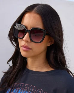 Sunglasses*Indie Eyewear Brighton Sunglasses Black/gr Smoke