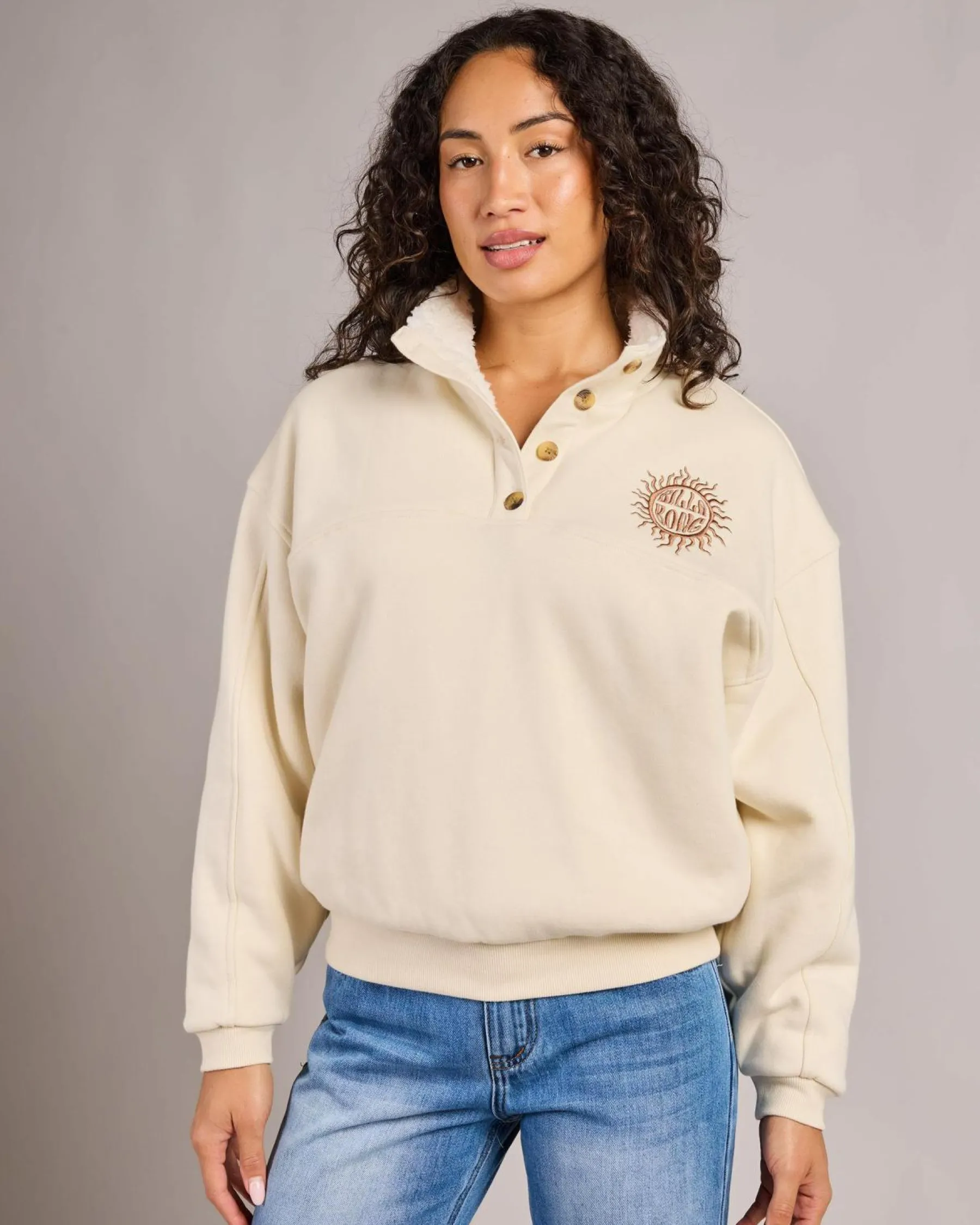 Jumpers & Hoodies*Billabong Bring The Sun Sweatshirt Whitecap