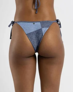 Bikinis*Rusty Britney Brazilian Tie Side Bikini Bottom Navy