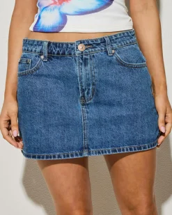 Denim|Bottoms*DESU Bronte Denim Skirt Heritage Dark Blue