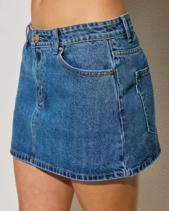 Denim|Bottoms*DESU Bronte Denim Skirt Heritage Dark Blue
