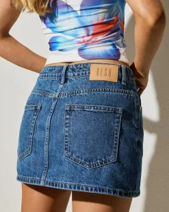 Denim|Bottoms*DESU Bronte Denim Skirt Heritage Dark Blue