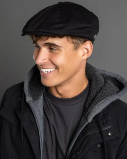 Headwear*Brixton Brood Newsboy Cap Black