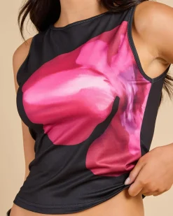 Tops*Mooloola Bryony Top Pink/black