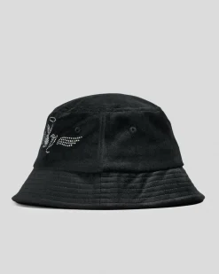 Sale Bunny Angel Diamonte Bucket Hat Women Headwear