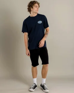 Tops & T-Shirts*Quiksilver Burning Sun T-Shirt Dark Navy