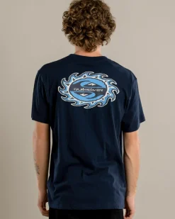 Tops & T-Shirts*Quiksilver Burning Sun T-Shirt Dark Navy