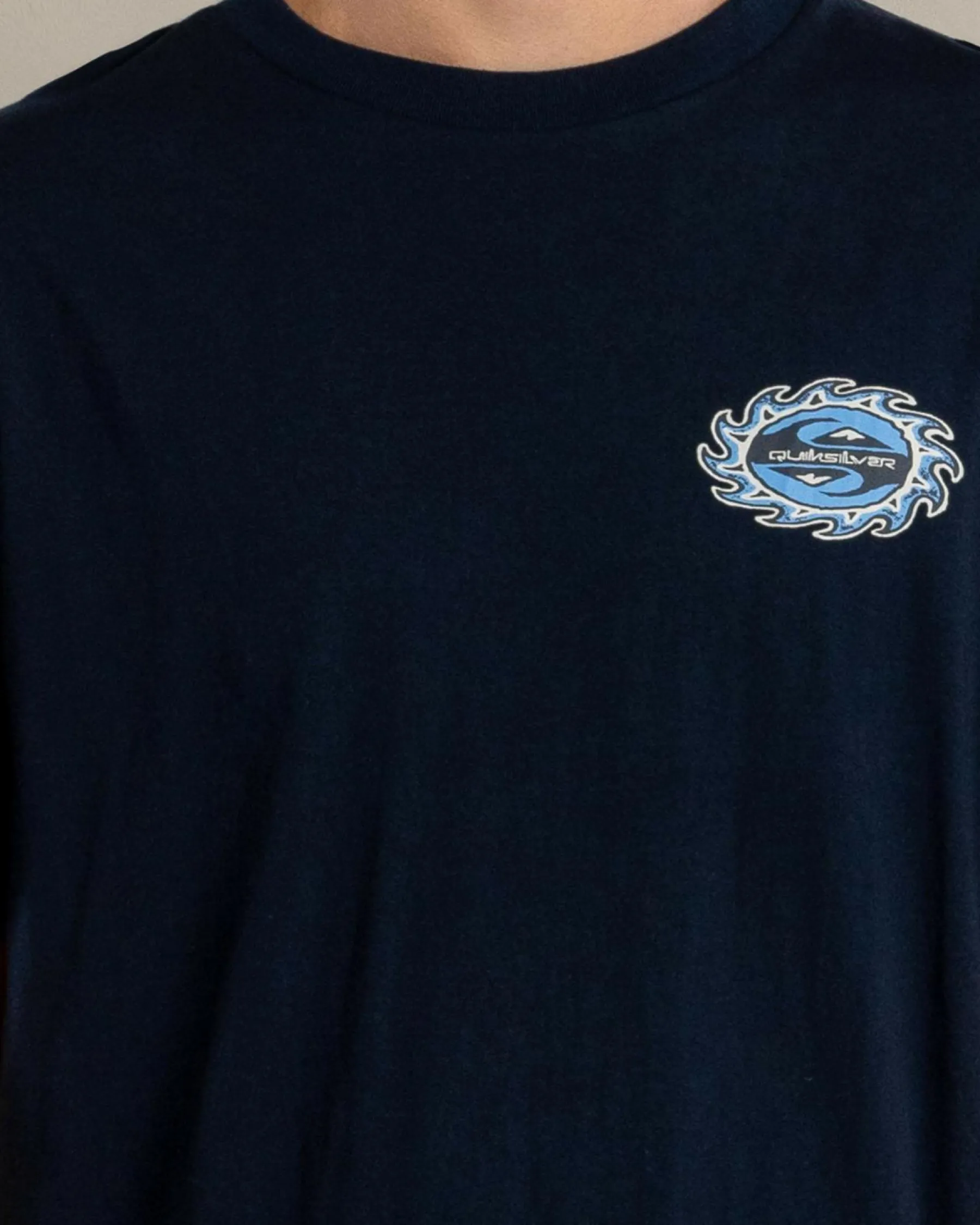 Tops & T-Shirts*Quiksilver Burning Sun T-Shirt Dark Navy