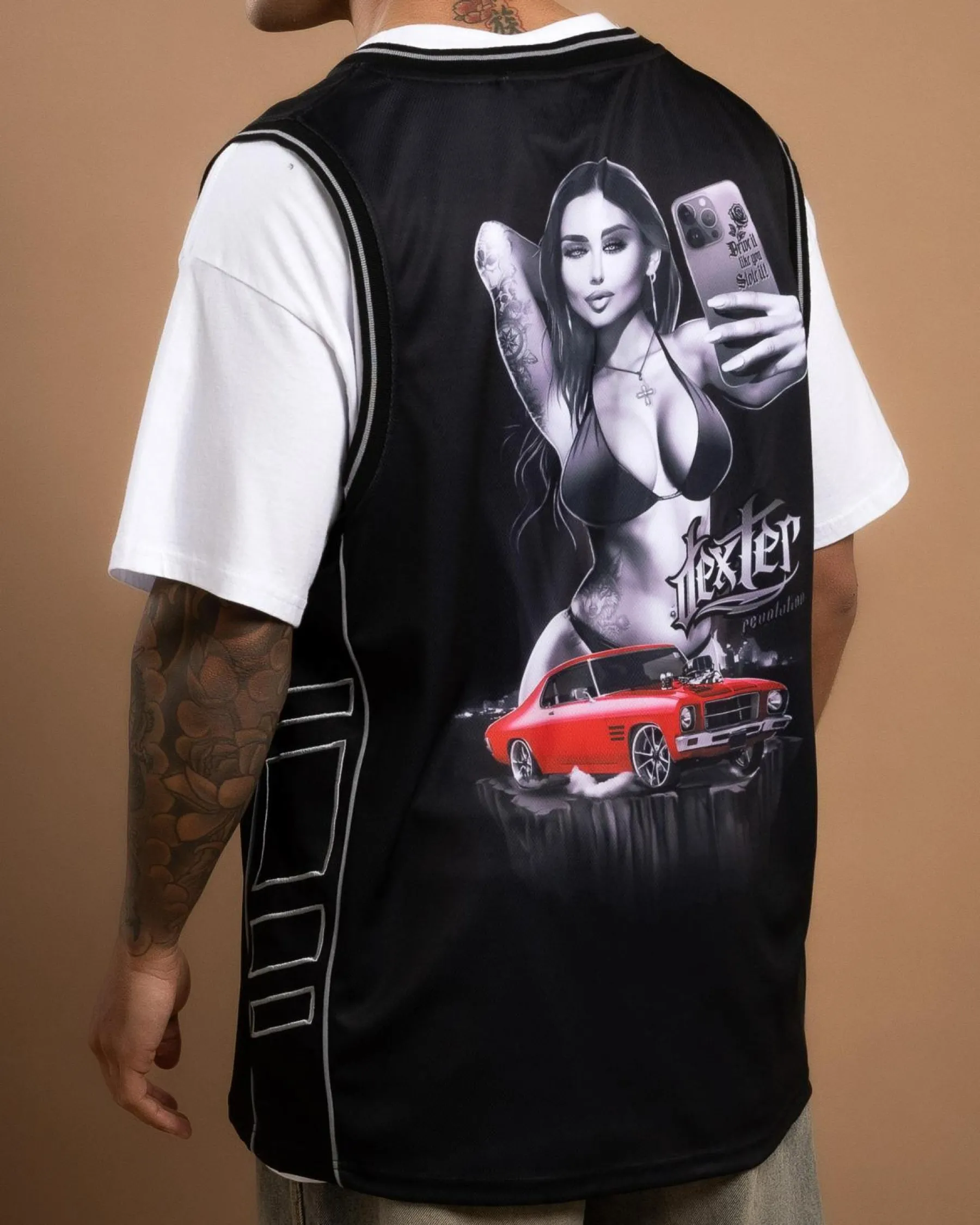 Tops & T-Shirts*Dexter Burnout Muscle Tank Black