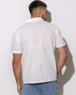 Tops & T-Shirts*Lucid Bygone Short Sleeve Shirt Ivory