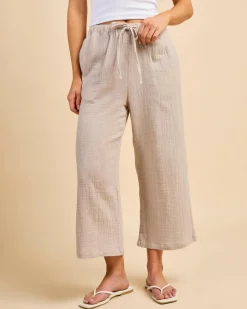 Bottoms*Mooloola Byron Lennox Pants Stone