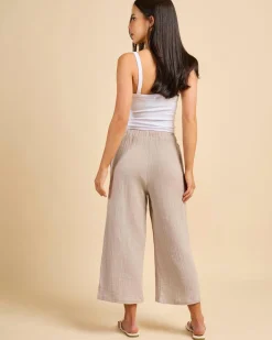 Bottoms*Mooloola Byron Lennox Pants Stone
