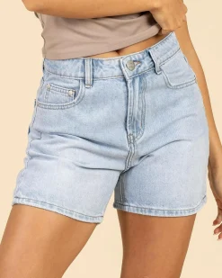 Bottoms*DESU Byron Mid Denim Shorts Light Blue
