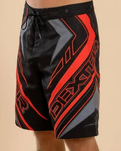 Board Shorts|Shorts & Bottoms*Dexter Cable Board Shorts Black/red