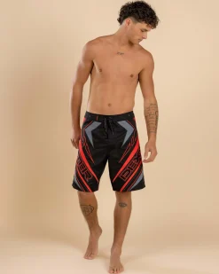 Board Shorts|Shorts & Bottoms*Dexter Cable Board Shorts Black/red