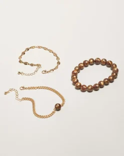 Jewelry|Jewelry*Karyn In LA Cabo Bracelet Pack Tan/gold