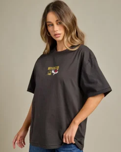 Tops*Wrangler Cactus Cowboy Slouch T-Shirt Worn Black