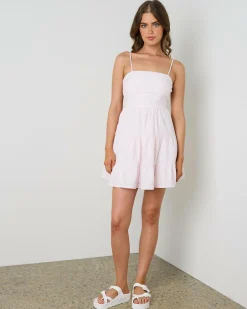 Dresses*Mooloola Caicos Dress Pink Stripe