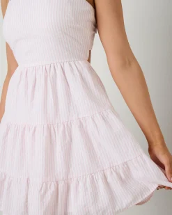 Dresses*Mooloola Caicos Dress Pink Stripe