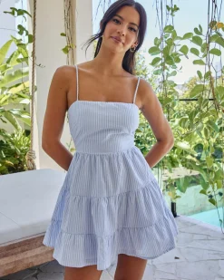 Dresses*Mooloola Caicos Dress Blue Stripe
