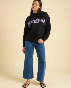 Best Cala Nights Hibiscus Knit Sweater Women Knitwear|Jumpers & Hoodies