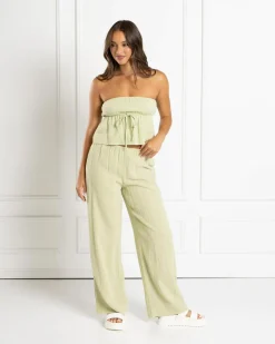 Sets|Bottoms*Mooloola Cali Beach Pants Sage