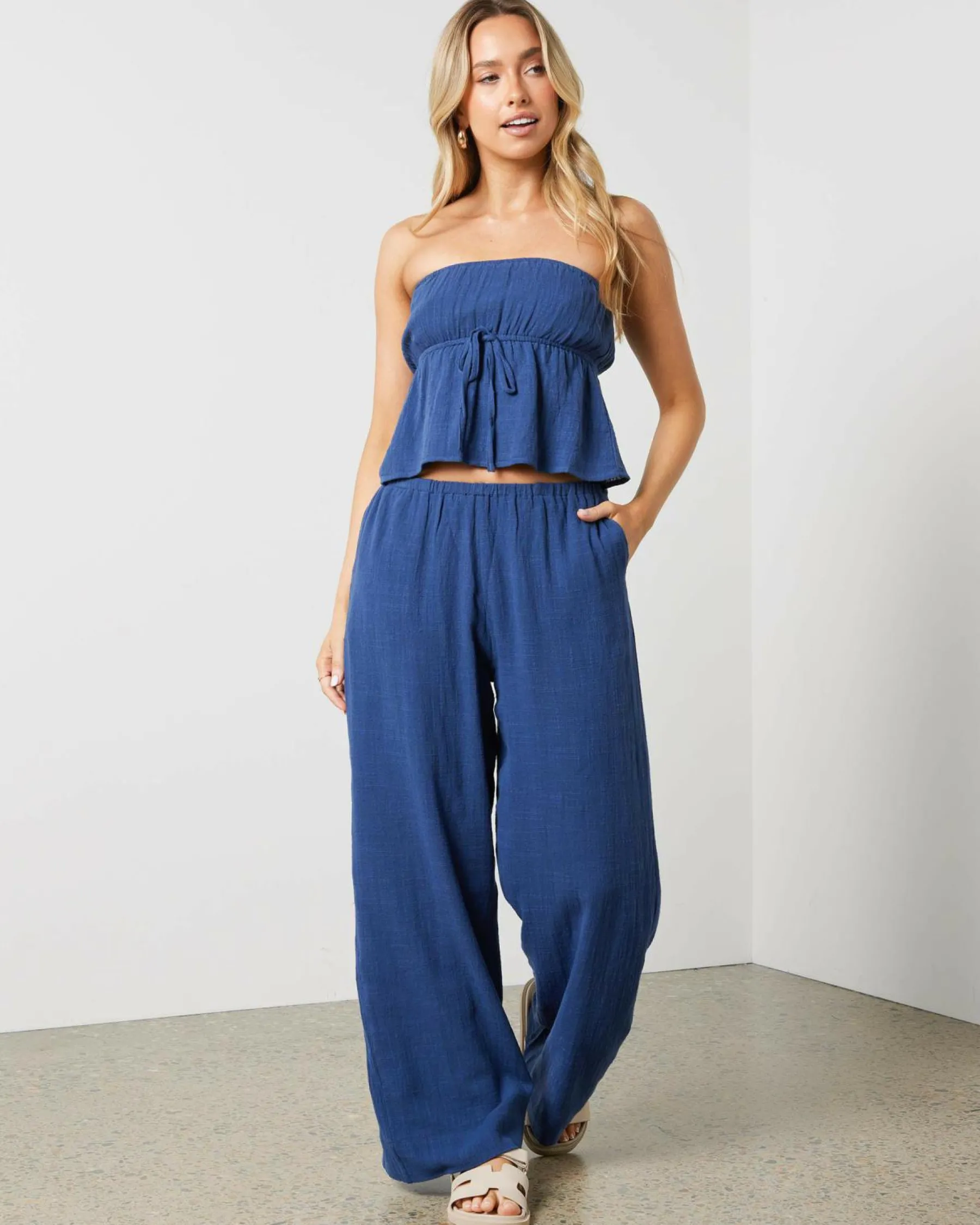 Sets|Bottoms*Mooloola Cali Beach Pants Indigo