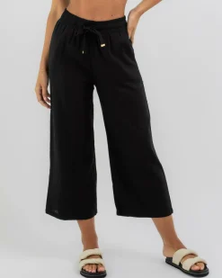 Sale Cali Hawaii Cropped Pants Women Sets|Linen Blend