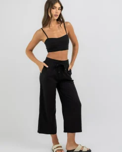Sale Cali Hawaii Cropped Pants Women Sets|Linen Blend