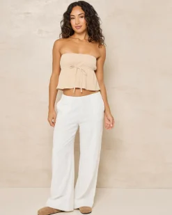 Sets|Tops*Mooloola Cali Tube Top Beige