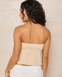 Sets|Tops*Mooloola Cali Tube Top Beige