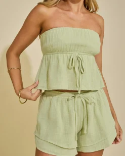 Sets|Tops*Mooloola Cali Tube Top Sage