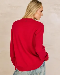 Knitwear|Jumpers & Hoodies*Mooloola Calypso Crew Neck Knit Jumper Berry