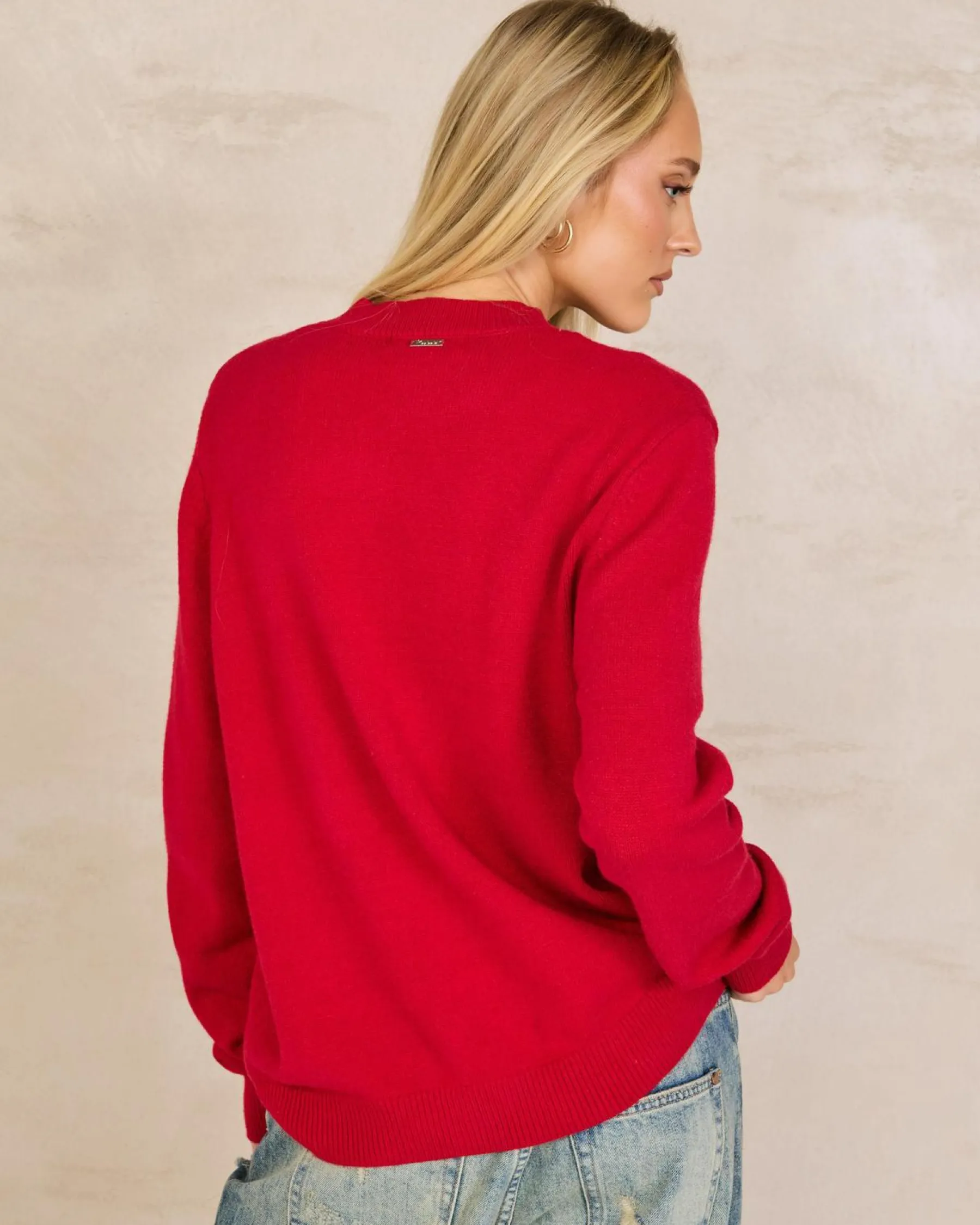 Knitwear|Jumpers & Hoodies*Mooloola Calypso Crew Neck Knit Jumper Berry